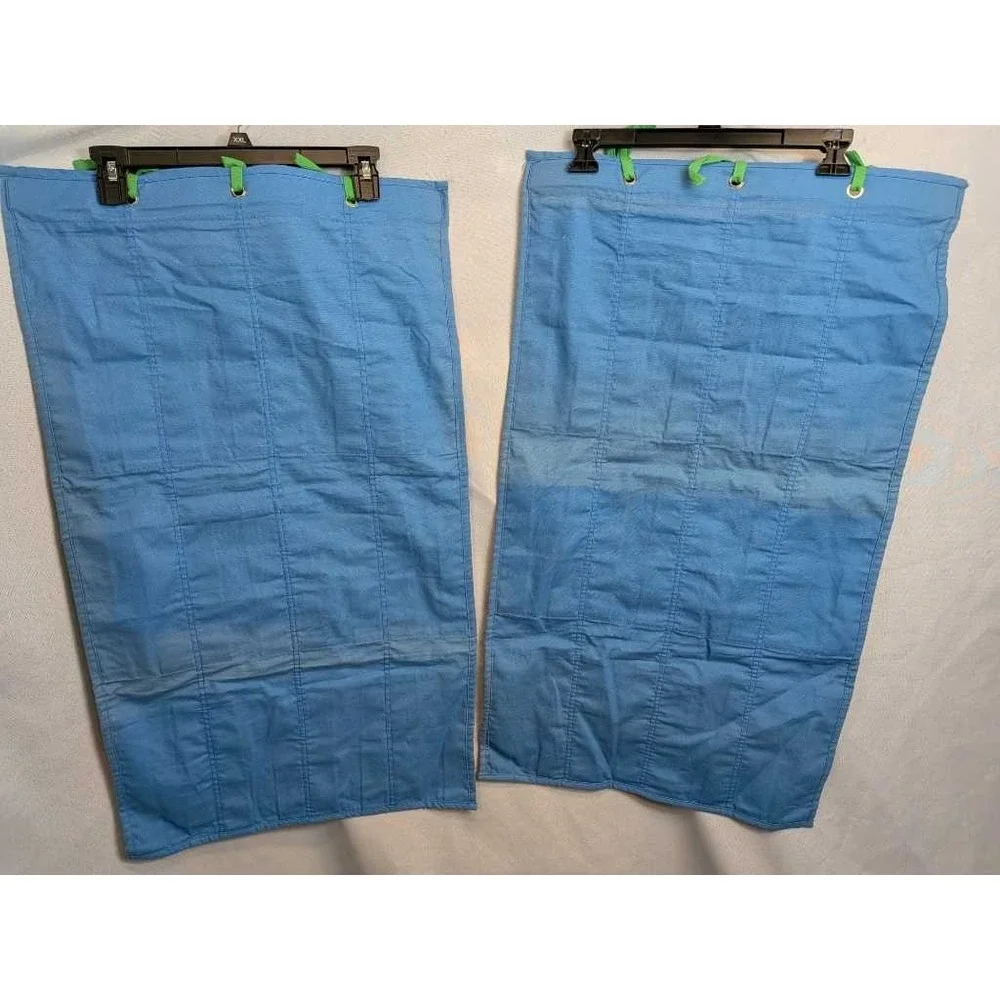Vintage Classroom Hanging Pocket Organizer Red Yellow‎ Green Blue 2 Pc Set